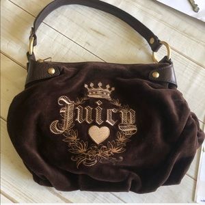 Juicy Couture brown gold soft purse